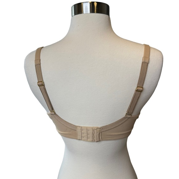 Soma Embraceable Womens Full Coverage Bra Padded Wired Beige 32DDD 32F - Picture 3 of 5